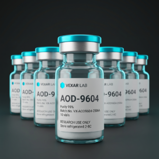 Vexar Lab AOD-9604 research peptide, pack of 10 vials, for research use only