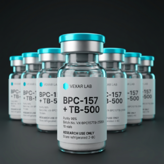 Vexar Lab BPC-157 + TB-500 research peptide, pack of 10 vials, for research use only