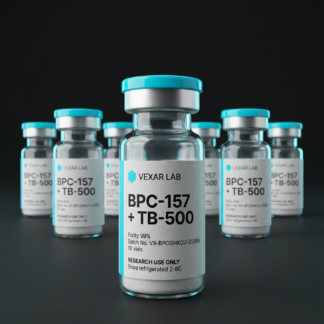 Vexar Lab BPC-157 + TB-500 research peptide, pack of 10 vials, for research use only