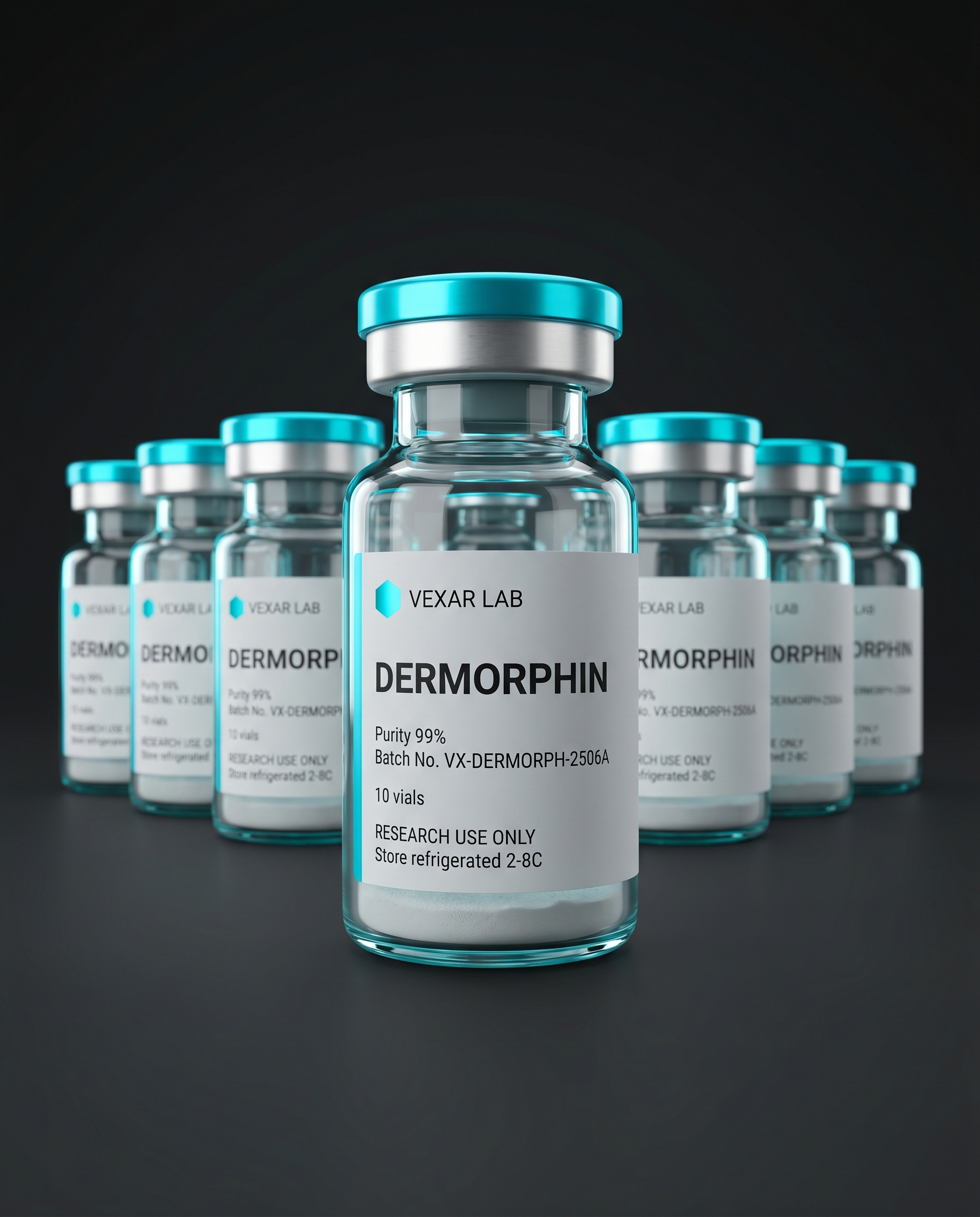 Vexar Lab Dermorphin research peptide, pack of 10 vials, for research use only