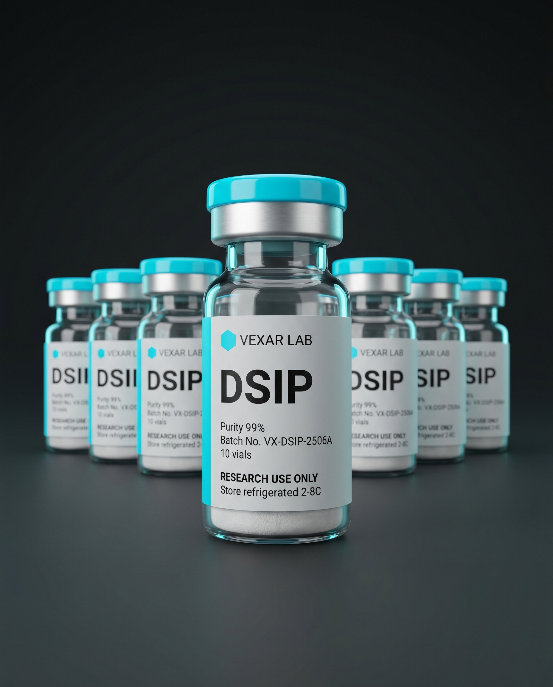 Vexar Lab DSIP research peptide, pack of 10 vials, for research use only