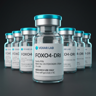 Vexar Lab FOXO4-DRI research peptide, pack of 10 vials, for research use only