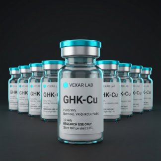 Vexar Lab GHK-Cu research peptide, pack of 10 vials, for research use only
