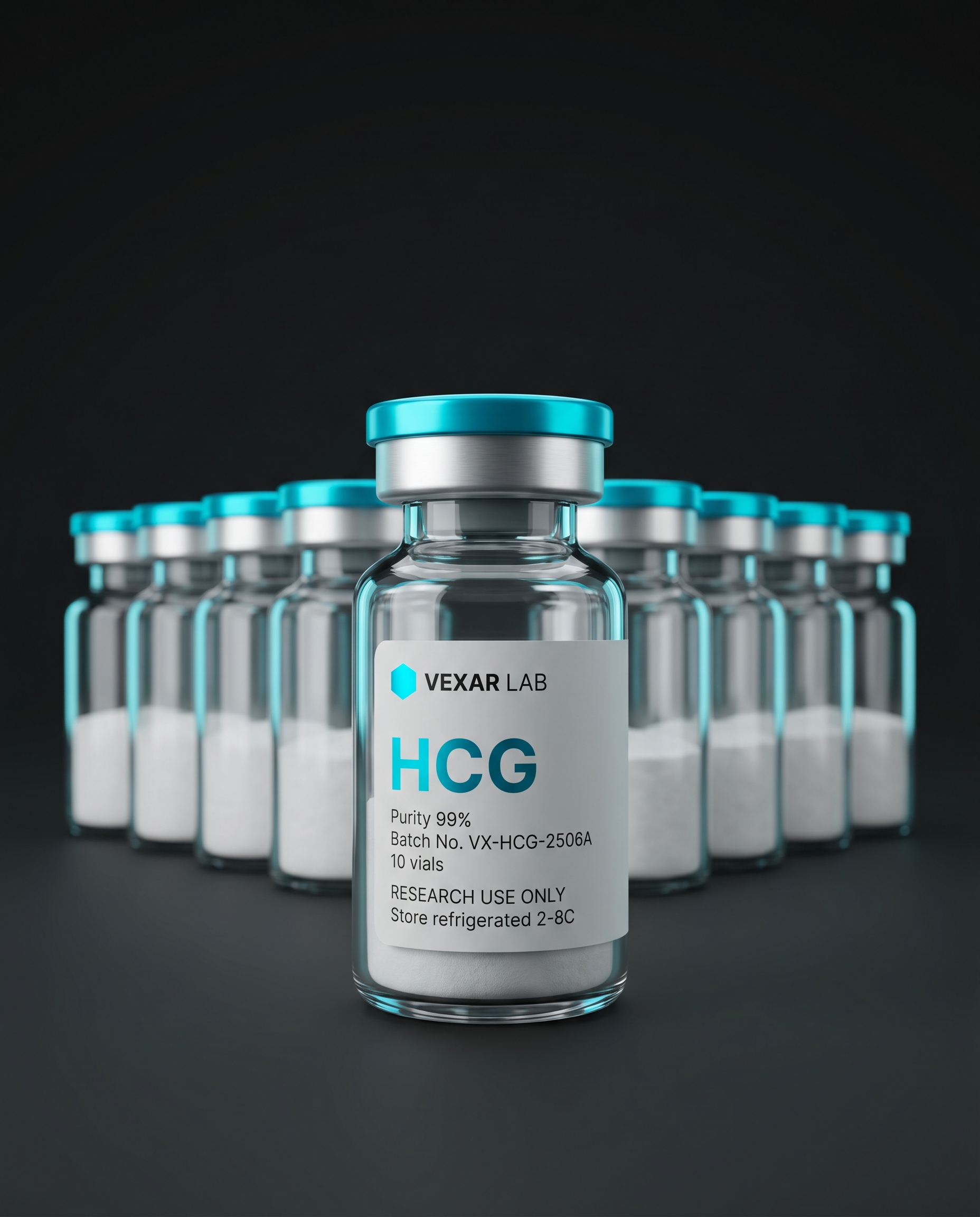 Vexar Lab HCG research peptide, pack of 10 vials, for research use only