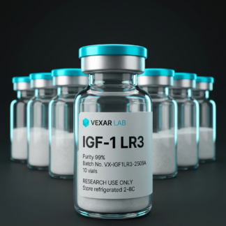 Vexar Lab IGF-1 LR3 research peptide, pack of 10 vials, for research use only