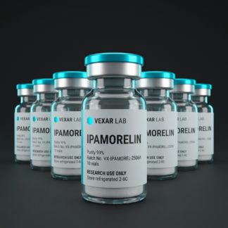 Vexar Lab Ipamorelin research peptide, pack of 10 vials, for research use only