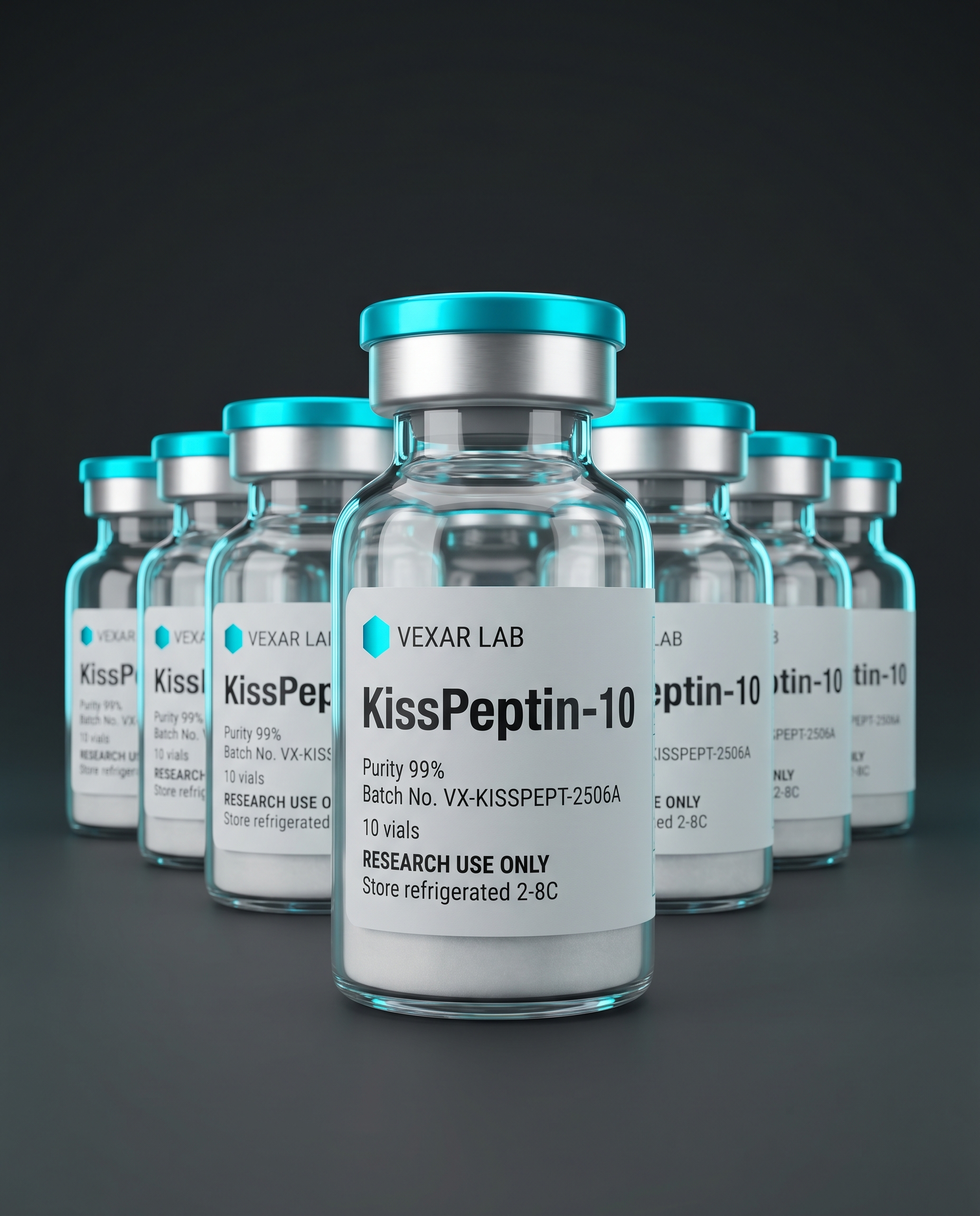 Vexar Lab KissPeptin-10 research peptide, pack of 10 vials, for research use only