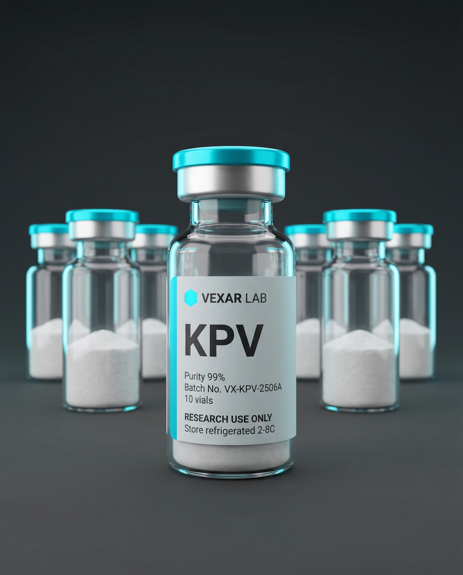 Vexar Lab KPV research peptide, pack of 10 vials, for research use only