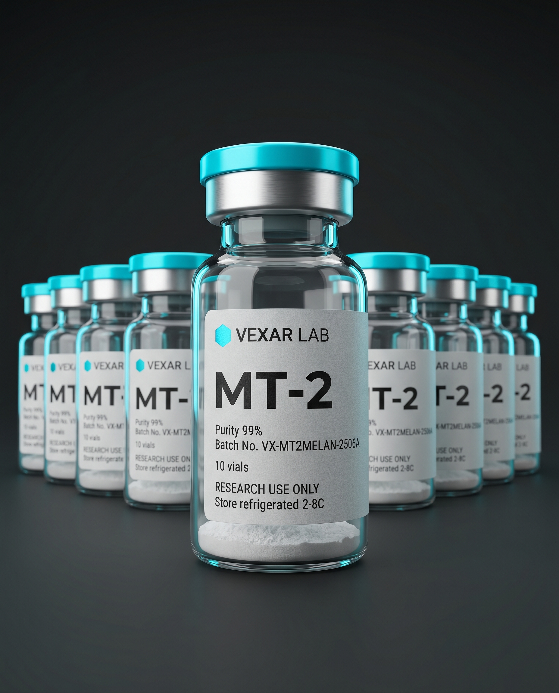 Vexar Lab MT-2 research peptide, pack of 10 vials, for research use only