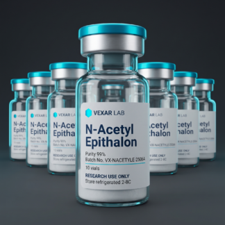 Vexar Lab N-Acetyl Epithalon research peptide, pack of 10 vials, for research use only