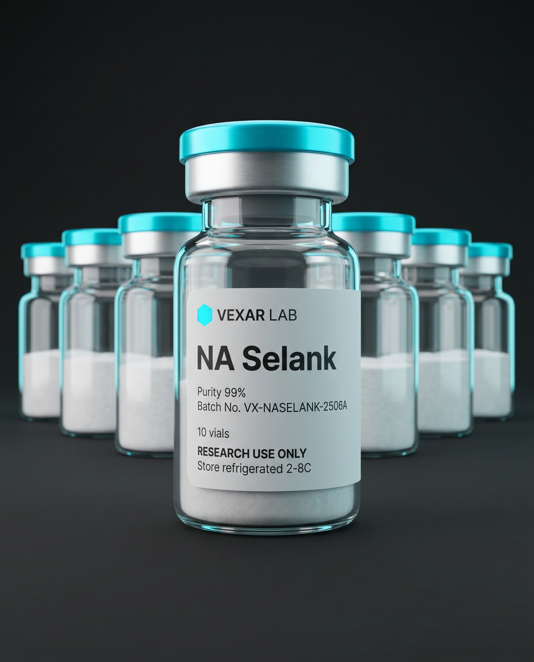 Vexar Lab NA Selank research peptide, pack of 10 vials, for research use only
