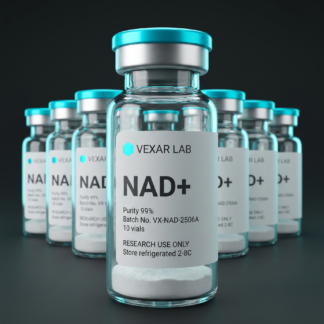 Vexar Lab NAD+ research peptide, pack of 10 vials, for research use only