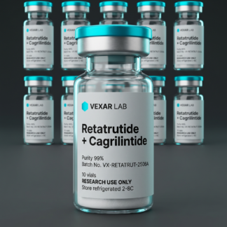 Vexar Lab Retatrutide + Cagrilintide research peptide, pack of 10 vials, for research use only