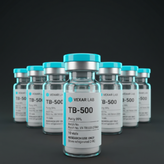 Vexar Lab TB-500 research peptide, pack of 10 vials, for research use only