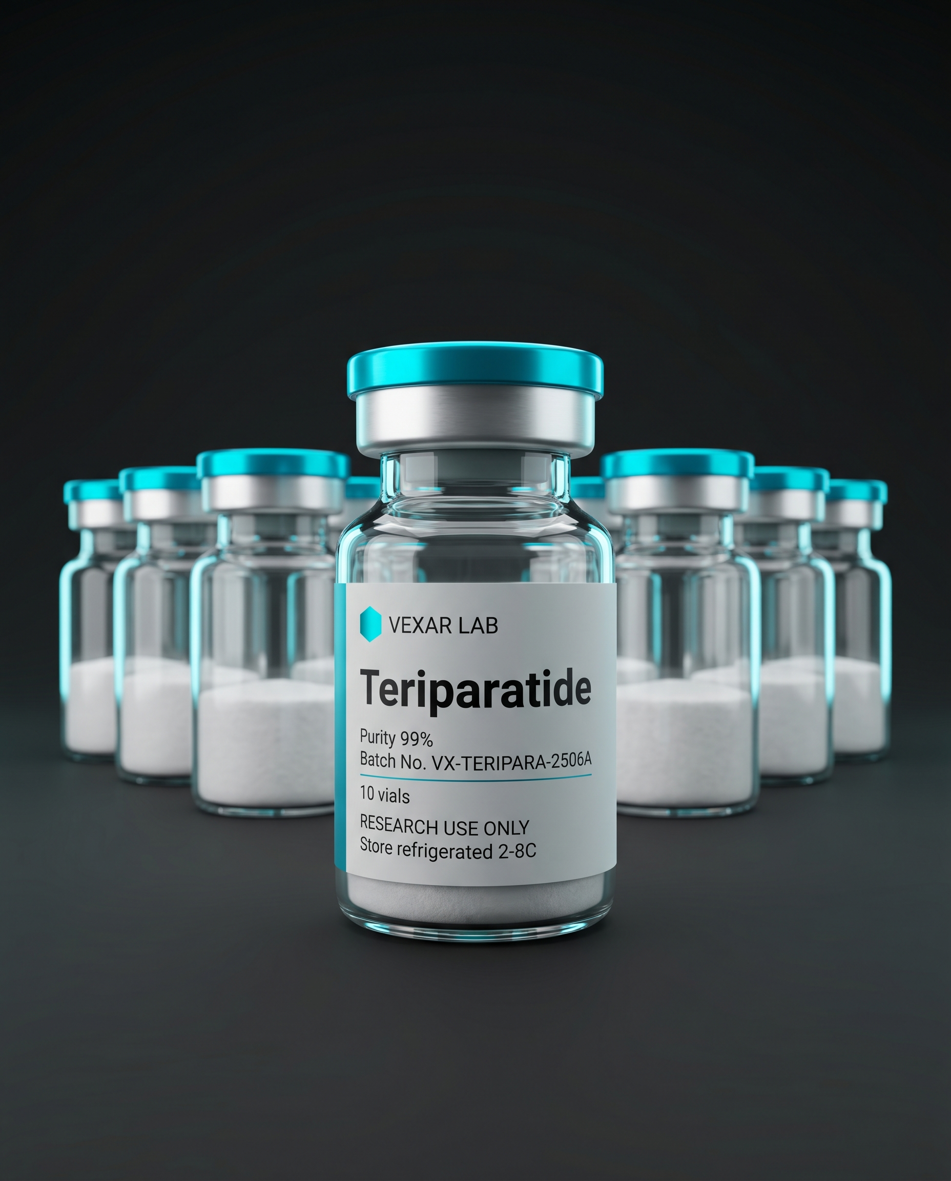 Vexar Lab Teriparatide research peptide, pack of 10 vials, for research use only