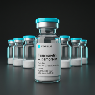 Vexar Lab Tesamorelin + Ipamorelin research peptide, pack of 10 vials, for research use only