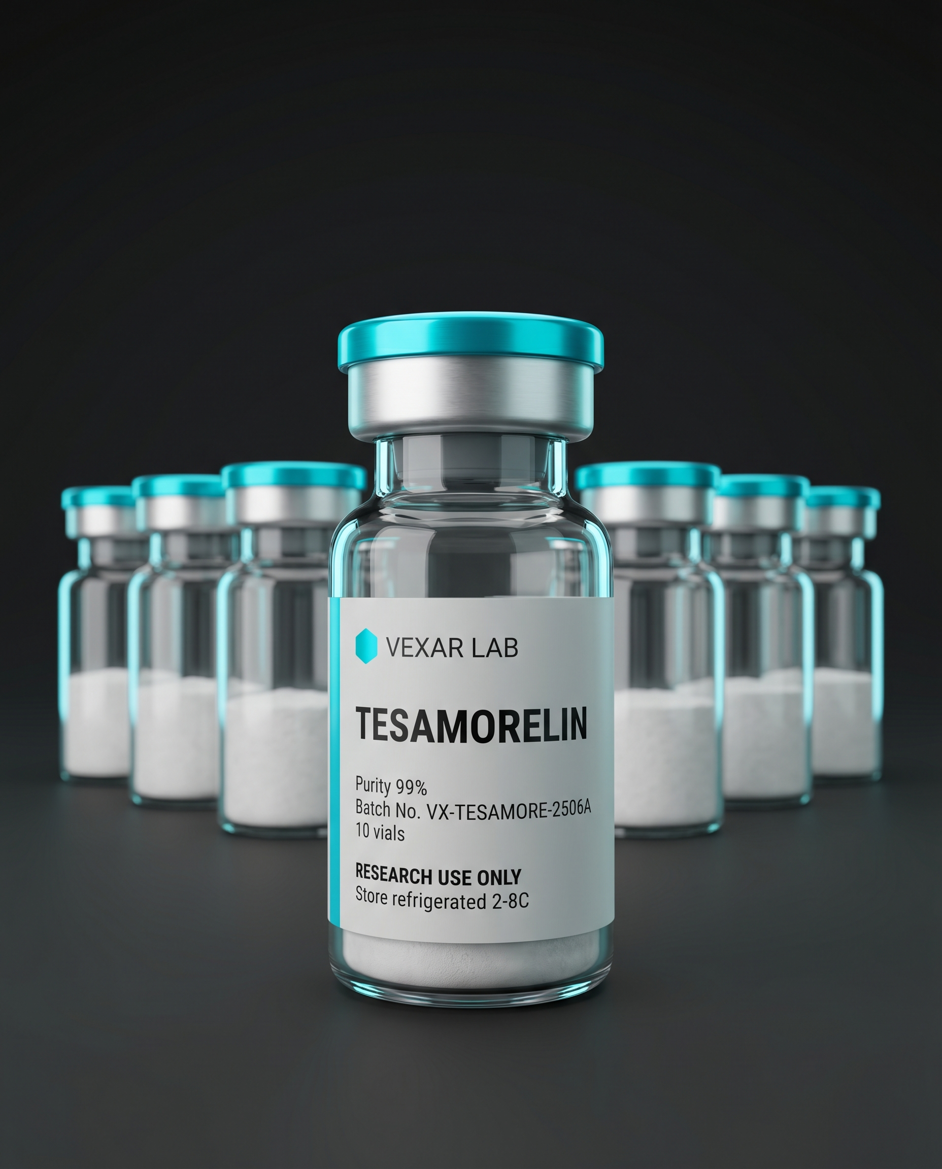 Vexar Lab Tesamorelin research peptide, pack of 10 vials, for research use only